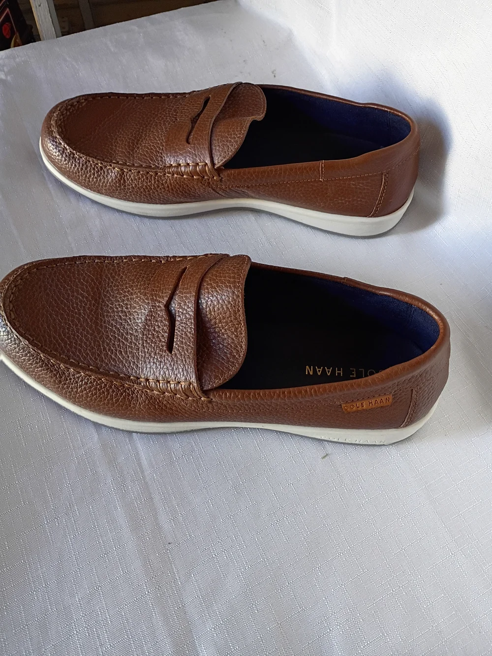 Cole Haan Men’s Brown Leather Penny Loafers Size 9.5